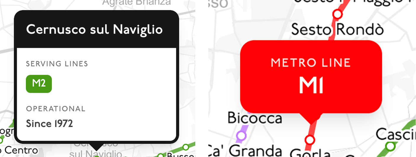 Dettaglio stazione selezionata